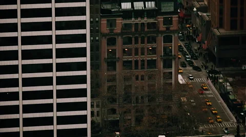 NYC ROOFTOP TRAFFIC Stock Footage 65712373