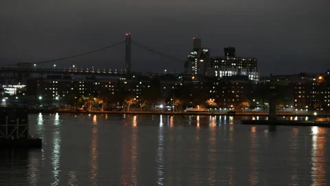 NYC Sanitation Barge Stock Footage 162515928