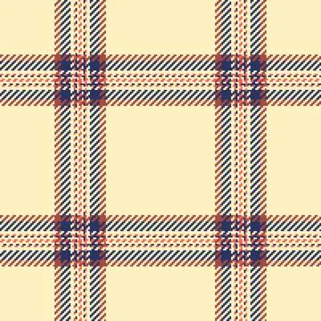 Nyc seamless pattern fabric, stitch check vector plaid. Warm texture backgr.. Stock Illustration