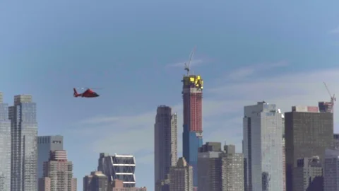 NYC Skyline - Helicopter  Vidéo 105530015