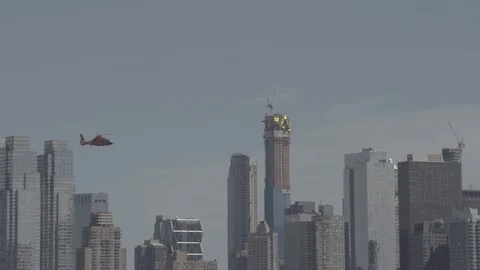 NYC Skyline - Helicopter02 Vidéo 105530018