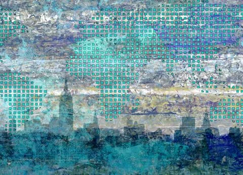 NYC Skyline Stock Illustration