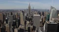 NYC Skyline, Midtown Manhattan, Aerial View of Empire State Building HD Footage