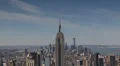 NYC Skyline, Midtown Manhattan, Aerial View Freedom Tower Empire State Building HD Footage