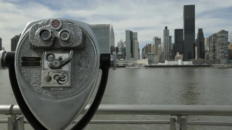 NYC Skyline Motion Time Lapse Stock Footage 63317659