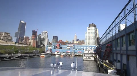 NYC Skyline from Pier Stock Footage 62783847