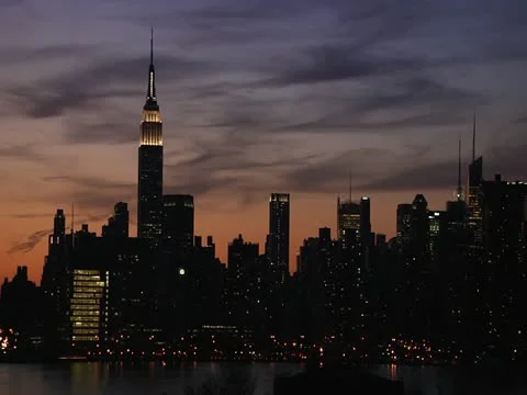 NYC Skyline Time-Lapse Stock Footage 10962586