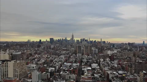 NYC Skyline Timelapse 4K SLOW MO Stock Footage 47570824