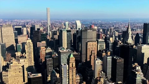 NYC Skyline view from Empire State Building Roof 動画素材 78156029