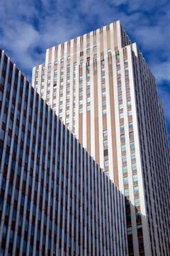 NYC Skyscraper Facade Foto stock