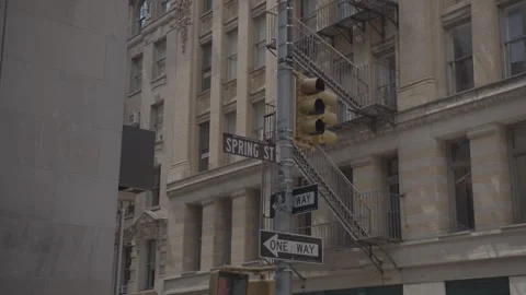 NYC Spring St 1 Stock Footage 276944469