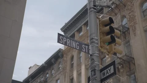 NYC Spring St 2 Stock Footage 276944497