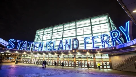 NYC Staten Island Ferry Stock Footage 83526098