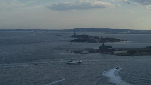 NYC Statue of Liberty 3 Stock Footage 276944561