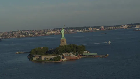 NYC Statue of Liberty 5 Stock Footage 276944615