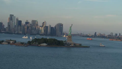 NYC Statue of Liberty 7 Stock-Footage 276944690