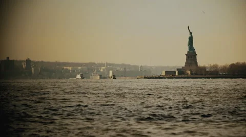 NYC STATUE OF LIBERTY Stock Footage 65701885