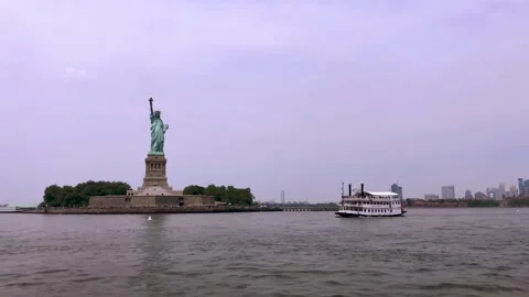 NYC Statue of Liberty3 Video stock 140272821