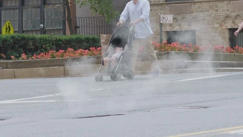 NYC Steam Grates Stock Footage 106062048