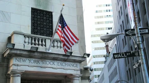 NYC Stock Exchange Video stock 7908588