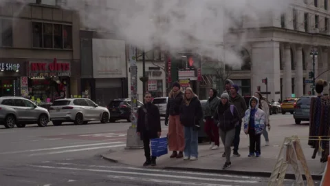 NYC Street Corner Stock Footage 230503792