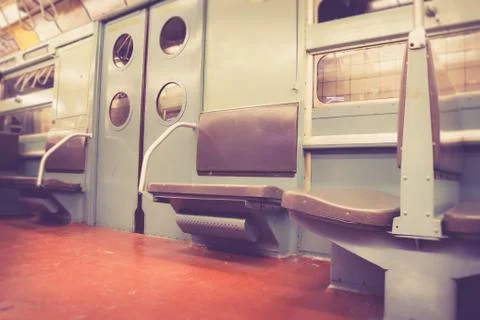 Nyc subway car Stock Photos