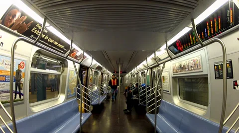 NYC SUBWAY TIME LAPSE Stock Footage 35301134