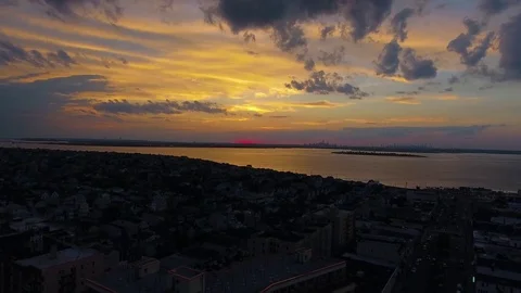 NYC Sunset 1 스톡 동영상 80359339