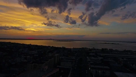 NYC Sunset 2 Stock Footage 80359338