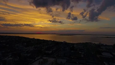 NYC Sunset 4 Stock Footage 80359341