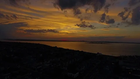 NYC Sunset 5 스톡 동영상 80359342