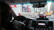 Nyc Taxi From Back Seat Pov Aith Audio Stock Footage