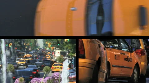 NYC Taxi Composite Stock Footage 40714752