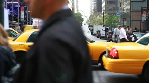 NYC taxi Stock Footage 12413699