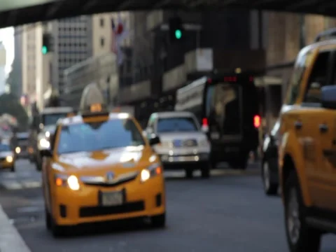 NYC Taxi Pick up Stock Footage 1070987
