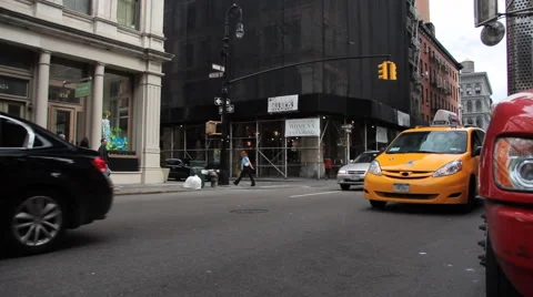 NYC Taxi Van Stock Footage 63465116