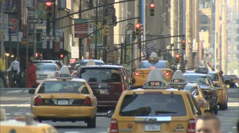 NYC TAXIS Stock-Footage 36163472