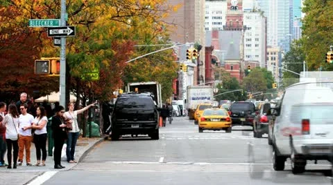 NYC Time Lapse 6th Ave. Bleecker Stock Footage 12422579
