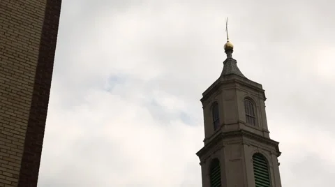NYC Time lapse Building in Foreground Stock Footage 60116334
