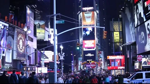 NYC Time Square Stock Footage