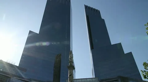 NYC - Time Warner Building Video stock 11301018