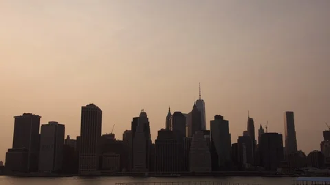 NYC timelapse sunset 1 Stock Footage 106057588