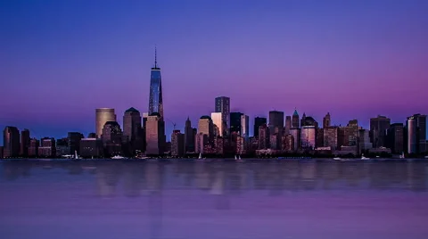 NYC TIMELAPSE SUNSET TO TWILIGHT - 2 Stock Footage 41353128