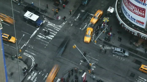 NYC Times Square 03 Time-lapse Stock Footage 342129