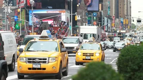 NYC Times Square Stock Footage 12413716