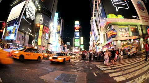 NYC Times Square Time Lapse - New Clip 7 Stock Footage 891269