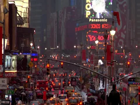 NYC Times Square Time Lapse Stock Footage 10974775