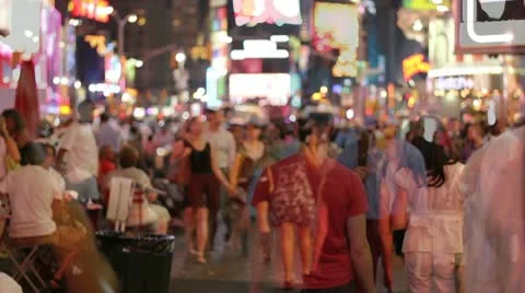 NYC Times Square timelapse Video stock 11133773