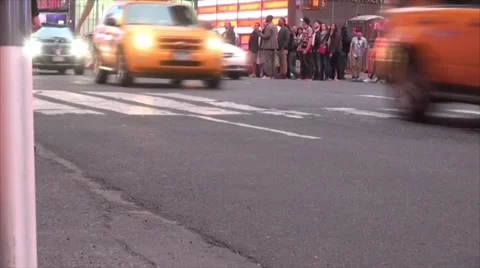 NYC - Times Square - Traffic Stock Footage 39503173