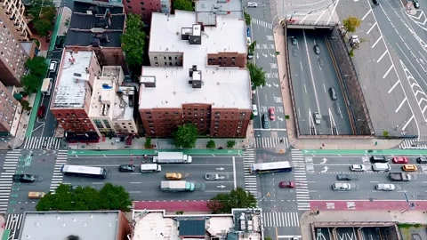 NYC Traffic from above timelapse Stock Footage 247727083
